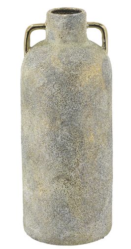 Vase, Sage Green w/Gold Overlay 16"