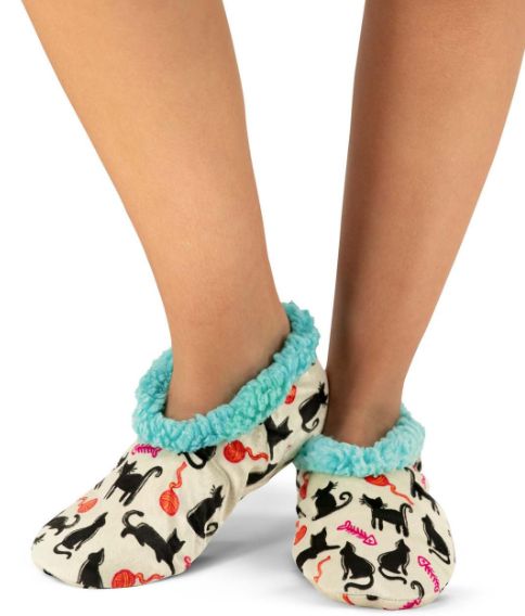 Slippers, Cat Nap Blue