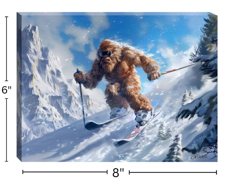 LED Canvas, Ski Squatch