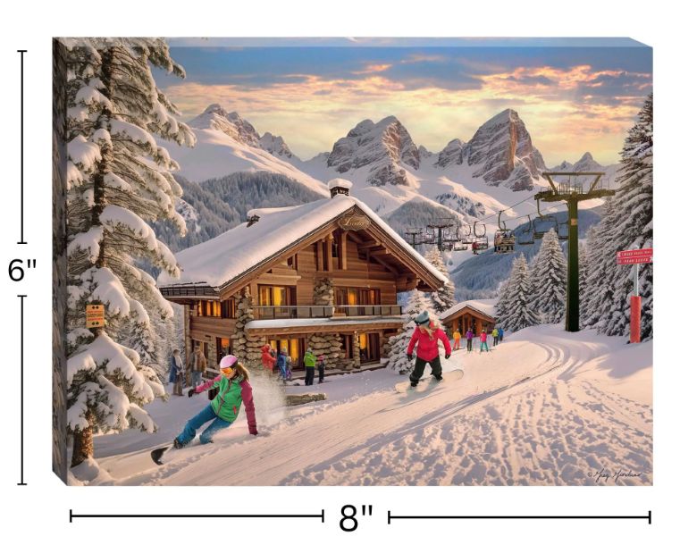 LED Canvas, Ski Lodge