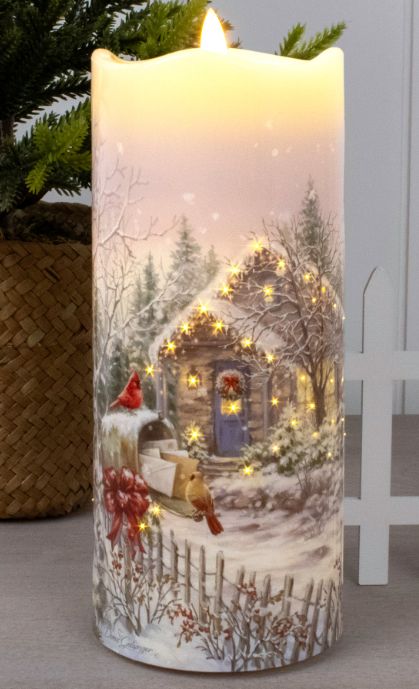 Candle, Cardinal Cottage Fiber Optic
