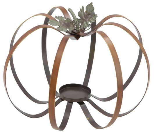 Pumpkin, Foldable Metal w/Holder