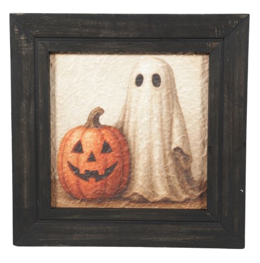 Picture, Ghost &amp; Pumpkin 12x12