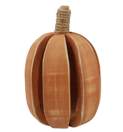 Pumpkin, Orange Wood Rib 9"
