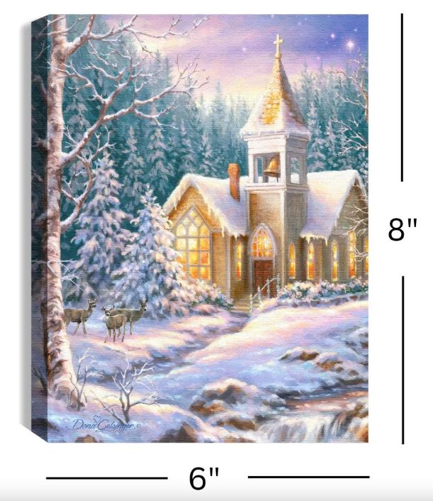 LED Canvas, Xmas Chapel Mini