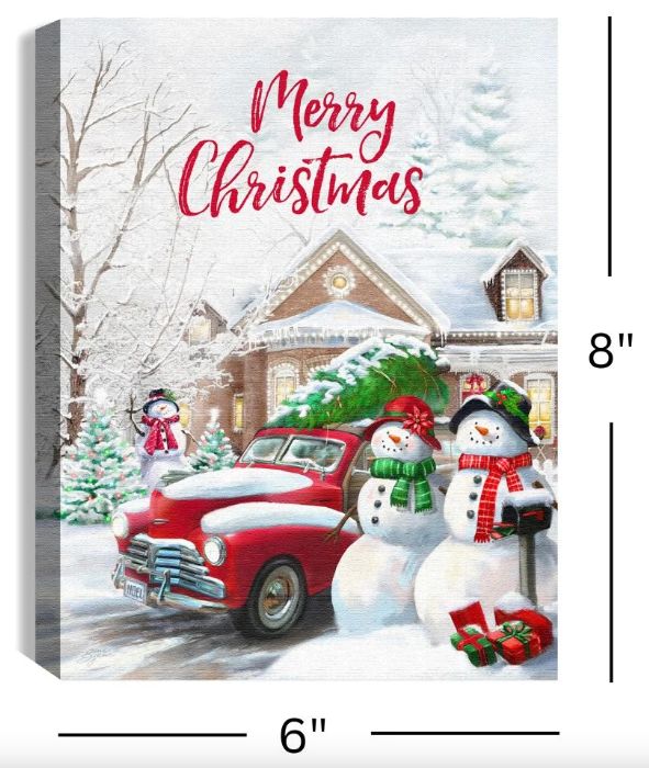 LED Canvas, Coming Home For Christmas Mini