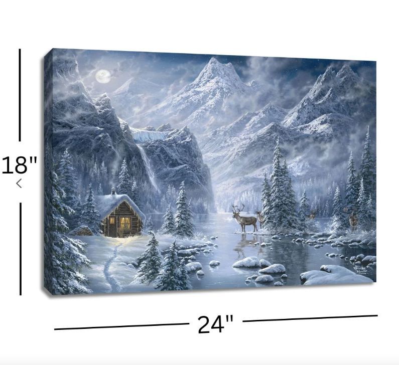 LED Canvas, Nordic Night Backlit w/Remote