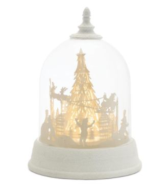 Luminary, LED Rotating Globe w/Santa and Sleigh