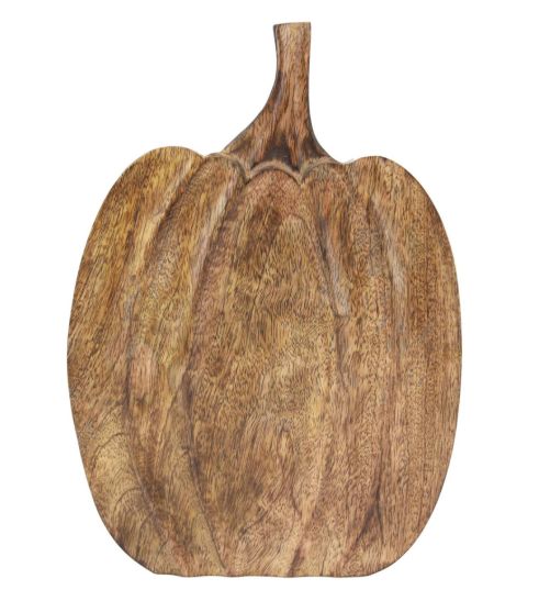 Pumpkin, Dk Mango Wood Standing 14.5"