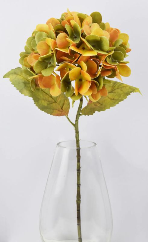 Stem, 22.5" Orange Hydrangea