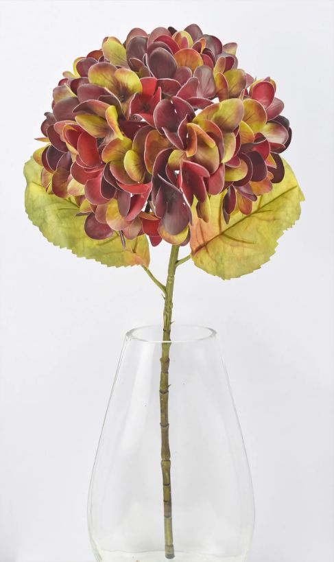 Stem, 22.5" Red Hydrangea