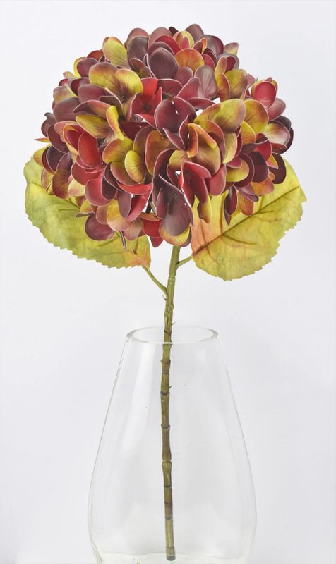 Stem, 22.5" Red Hydrangea