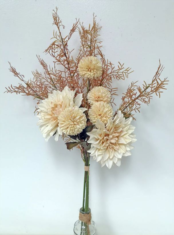 Bundle, 26" Cream Dahlia/Daisy