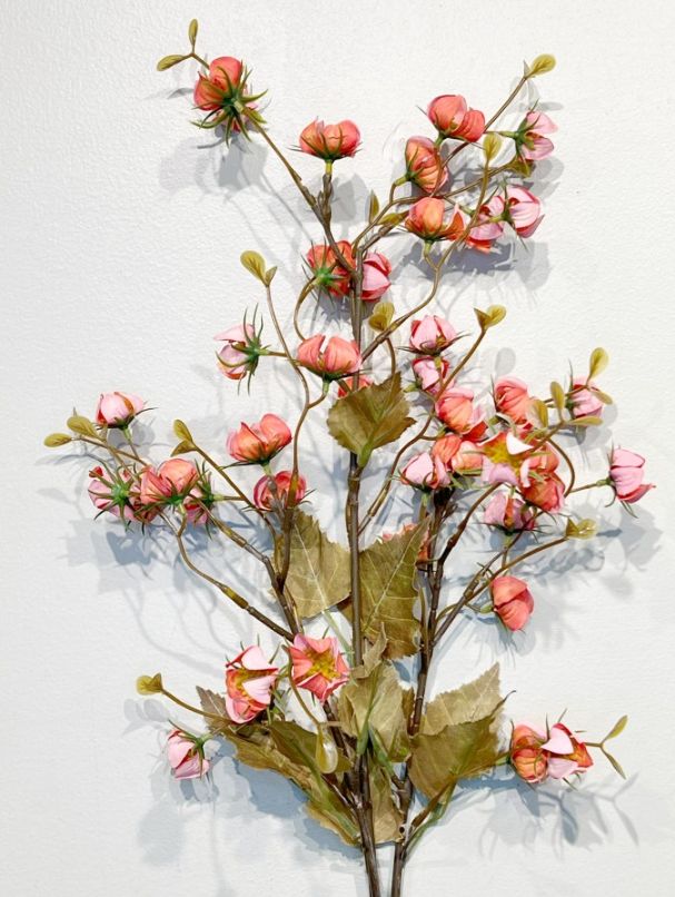 Spray, 33.5" Peach flower
