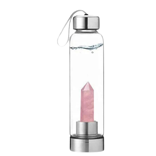 Rose Quartz Water Bottle Rose Quartz Water Bottle
