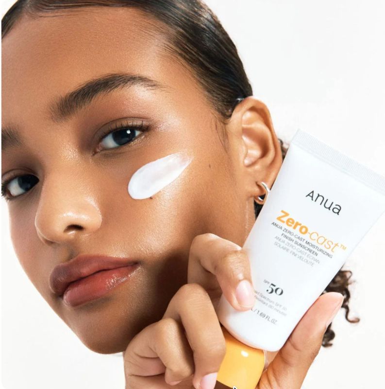 ANUA Zero-Cast Moisturizing Finish Sunscreen SPF50+ PA++++ 50ml