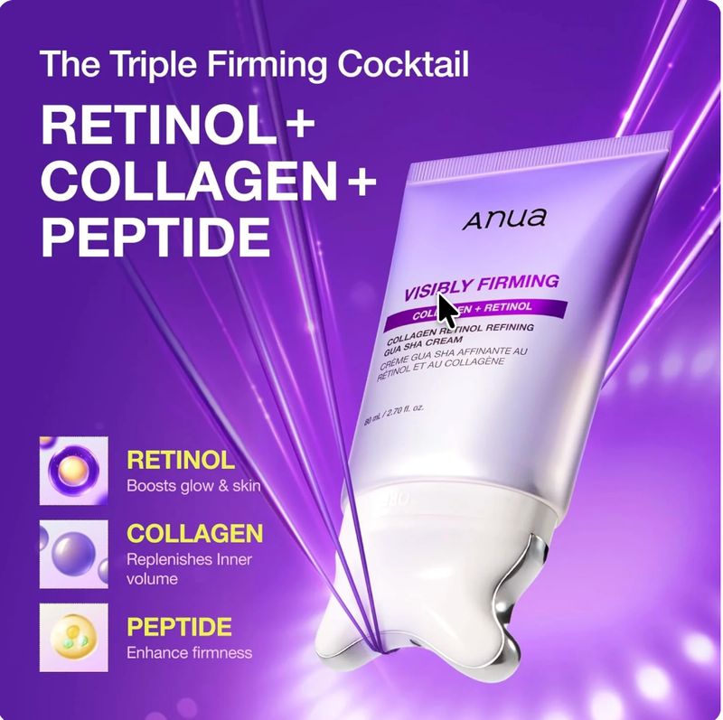 ANUA Collagen Retinol Refining Gua Sha Cream 80ml