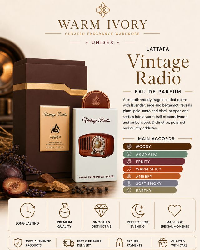 Lattafa Vintage Radio Eau de Parfum 100ml
