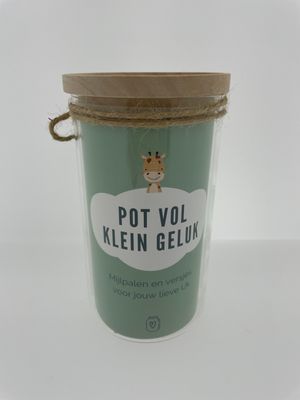 Pot vol klein geluk : mijlpalen en versjes voor jouw lieve UK
