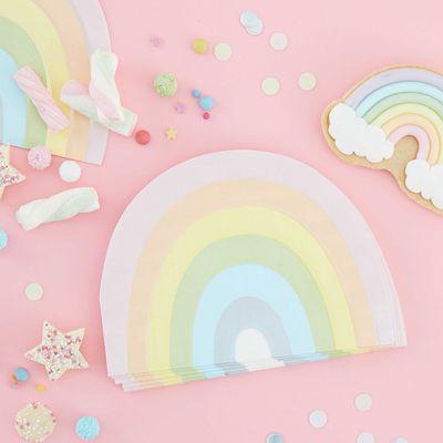Regenboogservetten