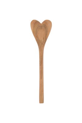 houten hartvormige lepel