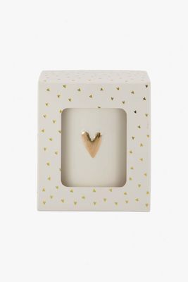 Liefdevolle, keramieken geurkaars