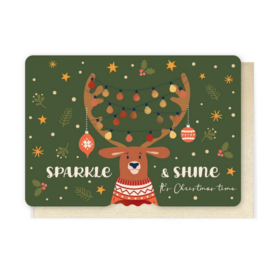 Kerstkaart : Sparkle &amp; Shine - It's Christmas
