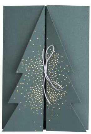 Kerstkaart : kerstboom om te openen