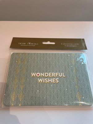 Set kerstkaarten : wonderful wishes