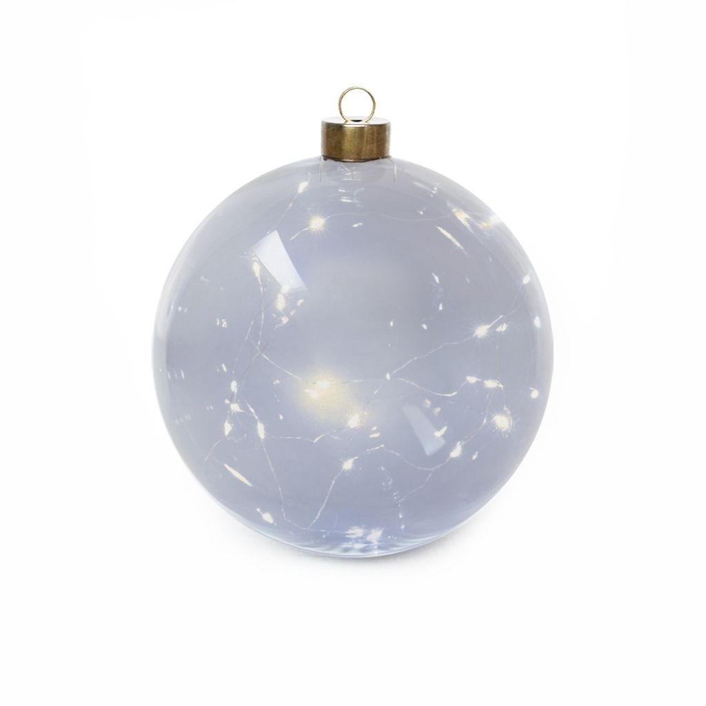 Kerstbal met LED slinger