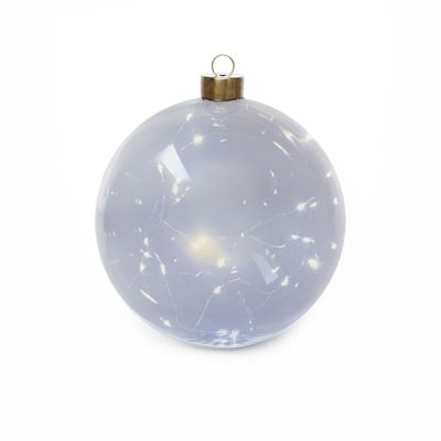 Kerstbal met LED slinger