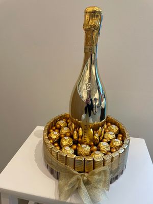 Feestelijke taart (groot) : "merci"