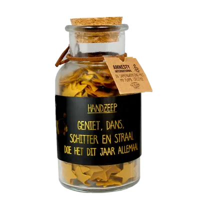 Feestelijke confetti handzeep (sterretjes)