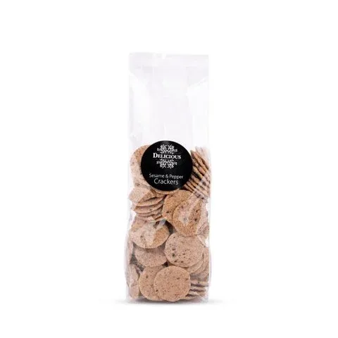 Sesam &amp; pepper crackers