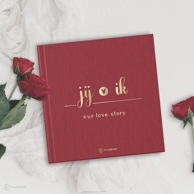 Liefdesboek voor koppels - Linnen goudfolie