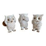 Set van 3 uiltje : "horen, zien &amp; zwijgen"