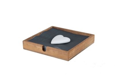 Servettenhouder met hartje