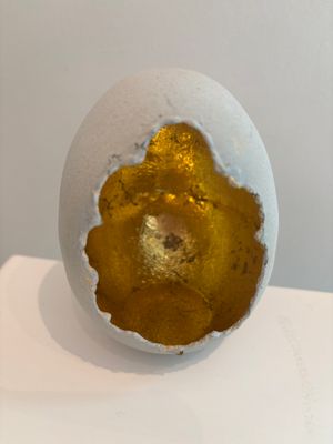 Eivormige theelichthouder (-30%)