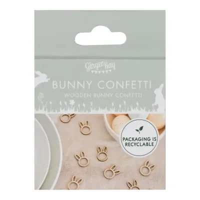 Houten paasconfetti
