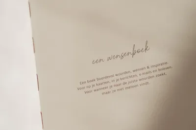 Wensenboek : een boek met de woorden die je zoekt