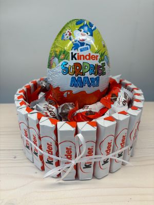 Feestelijk taartje: "kinderchocolade"