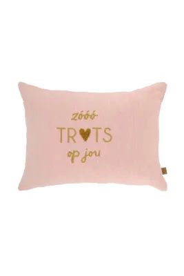 Kussen : "Zooo trots op jou"