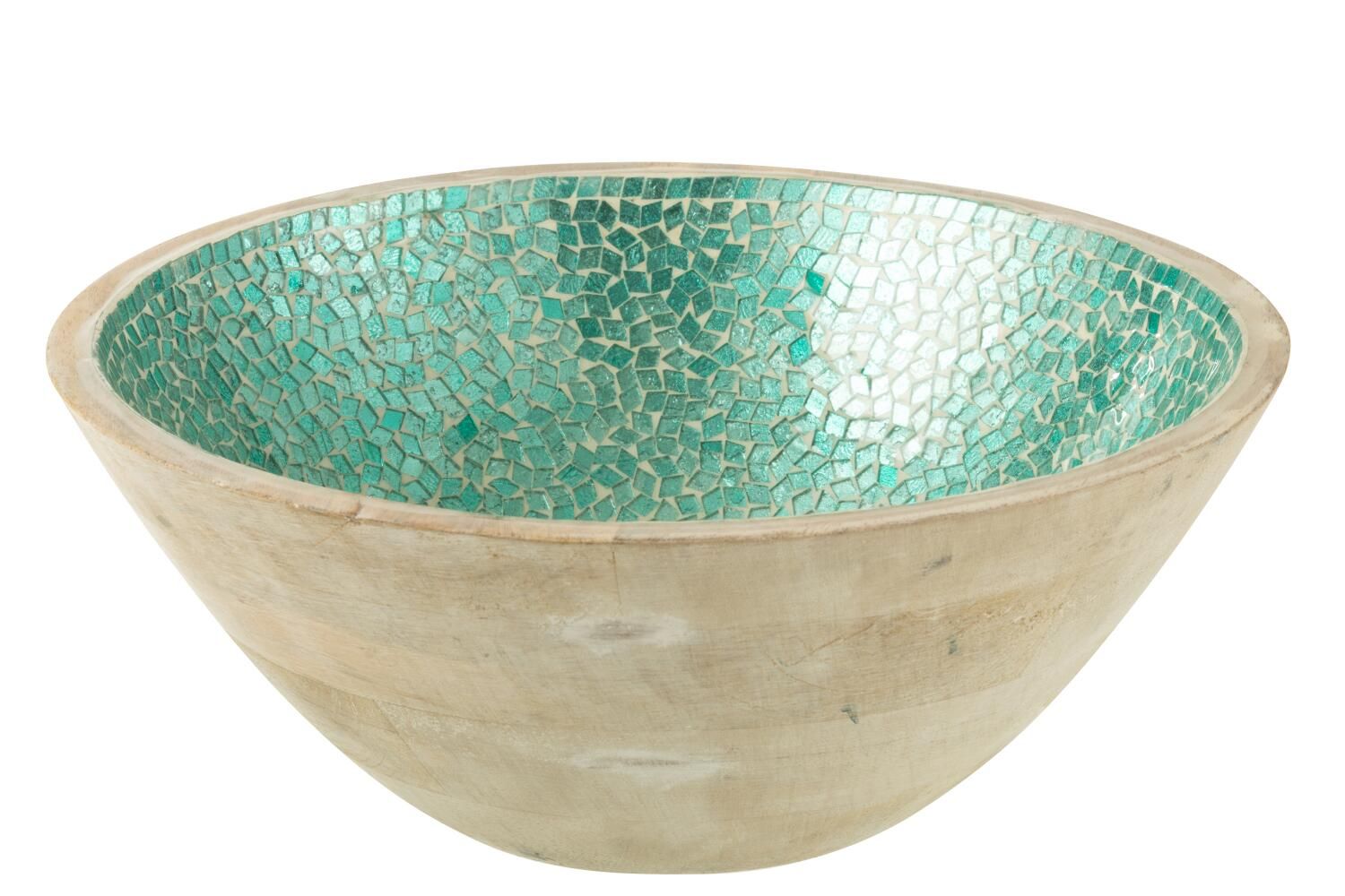 Kom (L) : Mozaiek - Mango Hout