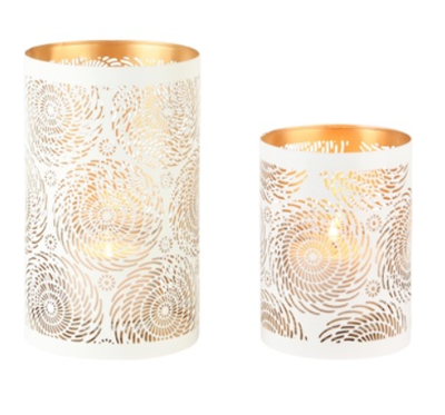 Set van 2 kaarsenkokers