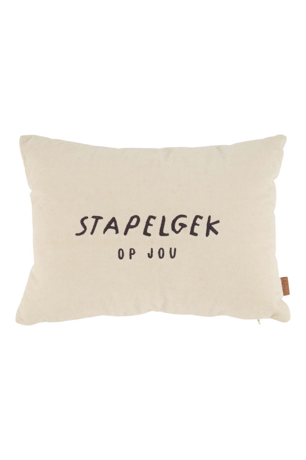 Kussen : 'stapelgek op jou'