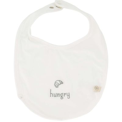 Set slabbetjes : 'happy' &amp; 'hungry'