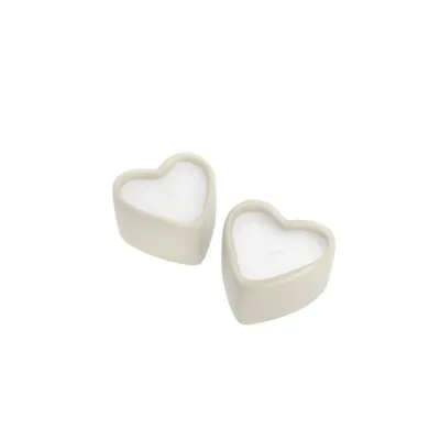 Set hartvormige kaarsjes