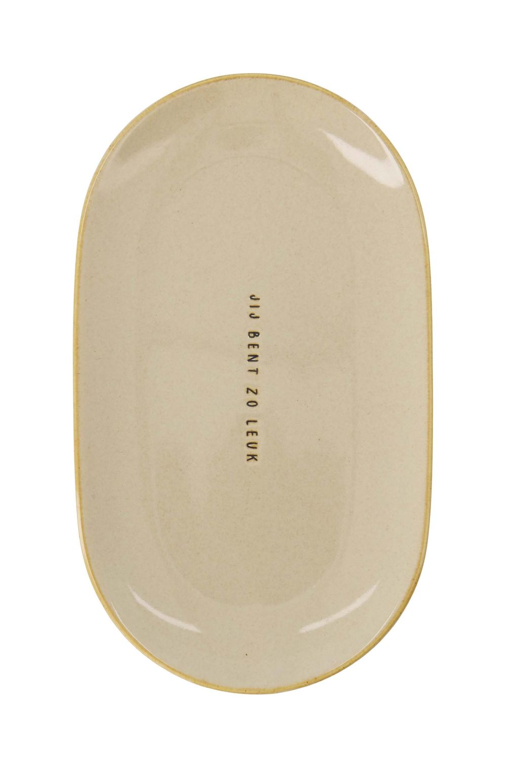 Serveerschaal : 'Jij bent zo leuk'