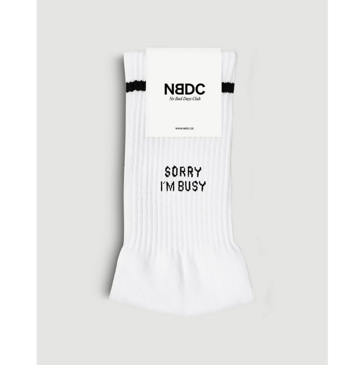 Paar sokken : 'Sorry, I'm busy'