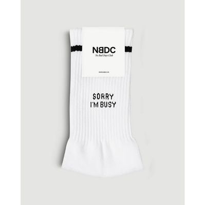 Paar sokken : 'Sorry, I'm busy'